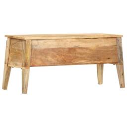 Berkfield Home Storage Box 99x35x48 cm Solid Mango Wood in Brown - Size: 99 x 35 x 48 cm - thumbnail 9