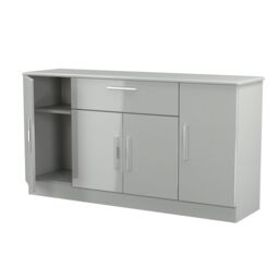 Ready Assembled 2 U Windsor 4 Door 1 Drawer Wide Unit (Ready Assembled) in Dark Grey - thumbnail 7