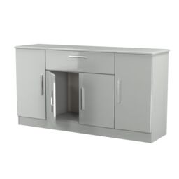 Ready Assembled 2 U Windsor 4 Door 1 Drawer Wide Unit (Ready Assembled) in Dark Grey - thumbnail 8