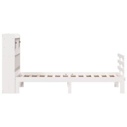 Berkfield Home Bookcase Bed without Mattress White 90x200cm Solid Wood Pine - Size: 90x200 cm - thumbnail 5