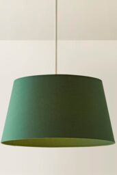 ValueLights Aspen Forest Green Tapered Easy Fit Pendant Lamp Shade in Bottle Green - Size: Medium - thumbnail 3