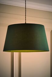 ValueLights Aspen Forest Green Tapered Easy Fit Pendant Lamp Shade in Bottle Green - Size: Medium - thumbnail 2