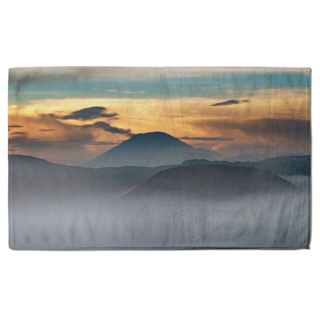 Benjamin Tate Design Bromo in morning time Designer Bath Towel Designer Bath Towel in Gold - image 1