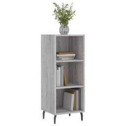 Berkfield Home Sideboard Grey Sonoma 34.5x32.5x90 cm Engineered Wood - thumbnail 1