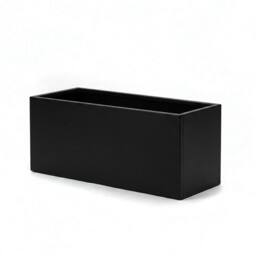 Nicoman Galvanised Steel Black Metal Planter Box 80x30x40cm - Size: 80 x 30 x 40 cm - thumbnail 2