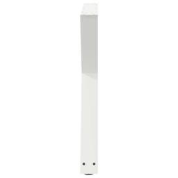 Berkfield Home Dining Table Legs 2 pcs White 70x(72-73.3) cm Steel - thumbnail 6