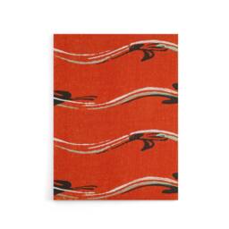 "Artery8 Vintage Pattern Abstract Birds in Red Canvas Wall Art Print Korin - Size: W18"" x H24""" - thumbnail 1