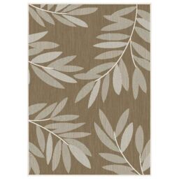 THE RUGS Reversible Outdoor Rugs in Trailing Leaves Design Duo Weave Collection in Green - Size: 160 cm x 230 cm - thumbnail 6
