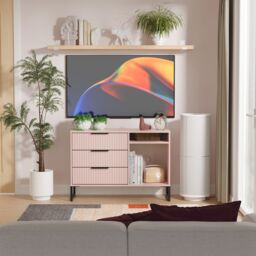 Ready Assembled 2 U Menai 3 Drawer TV Unit (Ready Assembled) in Dusty Pink