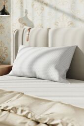 H&O Direct Queen Size Bamboo Fiber Fabric Shredded Memory Foam Adjustable Queen Bed Pillows in White - thumbnail 2