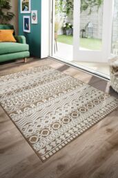 Origin s Atlas Graphic Coffee in Light Brown - Size: 160 cm x 230 cm - thumbnail 1