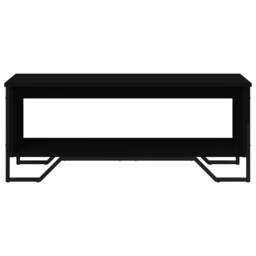 Berkfield Home Durable Coffee Table Black 100x51x40 cm Engineered Wood - Size: 100 x 51 x 40 cm - thumbnail 5