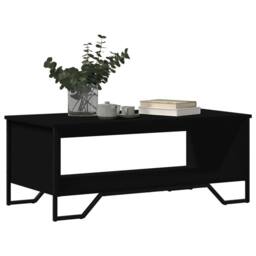 Berkfield Home Durable Coffee Table Black 100x51x40 cm Engineered Wood - Size: 100 x 51 x 40 cm - thumbnail 4