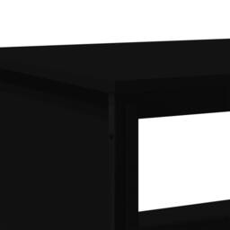 Berkfield Home Durable Coffee Table Black 100x51x40 cm Engineered Wood - Size: 100 x 51 x 40 cm - thumbnail 8