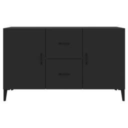 Berkfield Home Sideboard Black 100x36x60 cm Engineered Wood - Size: 100 x 36 x 60 cm - thumbnail 5