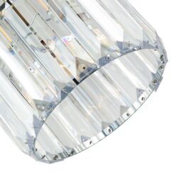 Happy Homewares Contemporary Easy Fit Pendant Shade with Clear Acrylic Rectangular Rods in Silver - Size: 10 inches - thumbnail 5