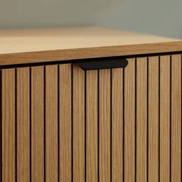 Cheshire Premium Suri 2 Door Shoe Storage Cabinet in Natural Oak Effect in Light Oak - thumbnail 7