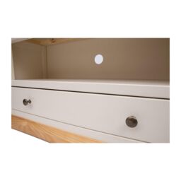 Cabinet Bits Trevi Off-White 1 Drawer TV Cabinet Brass Knob - thumbnail 5