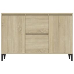Berkfield Home Sideboard Sonoma Oak 104x35x70 cm Engineered Wood in Brown - Size: 104 x 35 x 70 cm - thumbnail 5