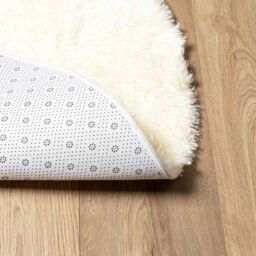 Berkfield Home Shaggy Rug High Pile NAVARRA Cream 240x240 cm Polyester - Size: Medium - thumbnail 6