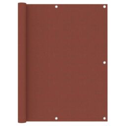 Berkfield Home Balcony Screen Terracotta 120x600 cm Oxford Fabric in Brown