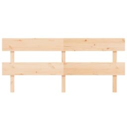 Berkfield Home Bed Headboard 204x3x81 cm Solid Wood Pine in Brown - Size: 204 x 3 x 81 cm - thumbnail 3