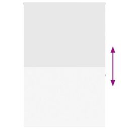Berkfield Home Shower Roller Blind 150x240 cm Fabric Width 146 cm in White - thumbnail 5