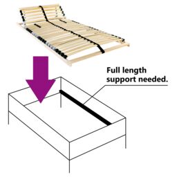 Berkfield Home Slatted Bed Base with Headboard Manual Beige 140 x 190 cm Wood in Brown - thumbnail 5