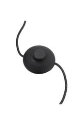 Garden Sanctuary Metal Tray Table Floor Lamp with Linen Lampshade in Black - thumbnail 9