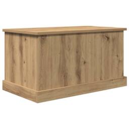 Berkfield Home Storage Box Artisan Oak 70x40x38 cm Engineered Wood in Brown - Size: 70 x 40 x 38 cm - thumbnail 1