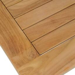 Berkfield Home Coffee Table Teak 90x50x45 cm in Brown - Size: 90 x 50 x 45 cm - thumbnail 4