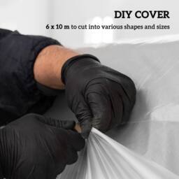 OUTSUNNY 6 X 10m UV Resistant Waterproof Plastic Polytunnel Cover, Clear - thumbnail 5