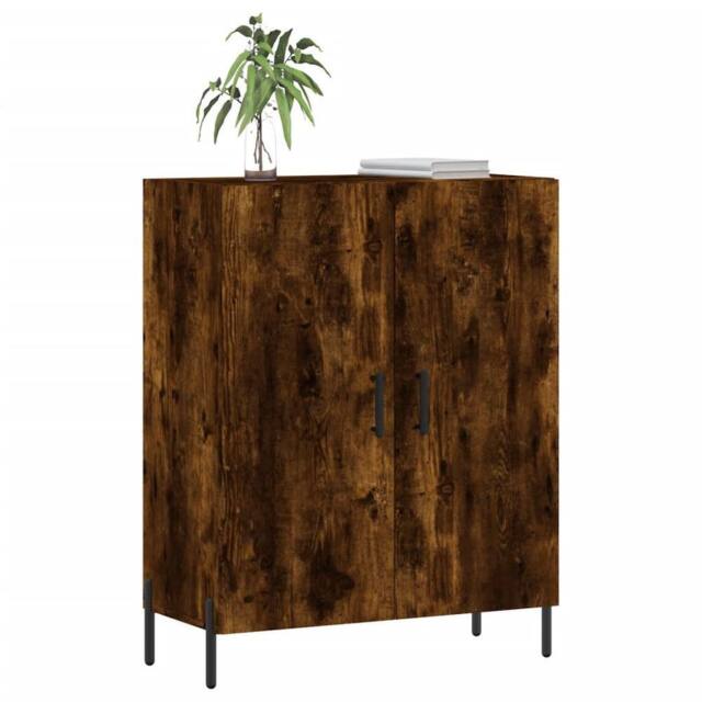 Berkfield Home Sideboard Smoked Oak 69.5x34x90 cm Engineered Wood in Brown - image 1