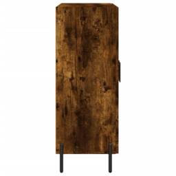 Berkfield Home Sideboard Smoked Oak 69.5x34x90 cm Engineered Wood in Brown - thumbnail 7