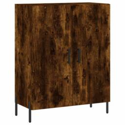 Berkfield Home Sideboard Smoked Oak 69.5x34x90 cm Engineered Wood in Brown - thumbnail 3