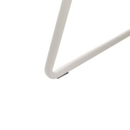 Wyld and Coco Off-White Armless Armchairs Set of 2 with Metal Legs in White - thumbnail 9