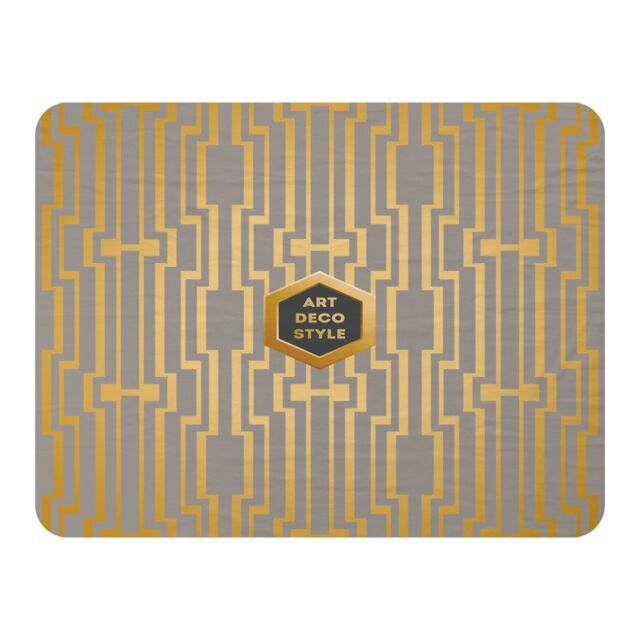 Benjamin Tate Design Art Deco Style Blanket in Natural - Size: 120 cm x 150 cm - image 1