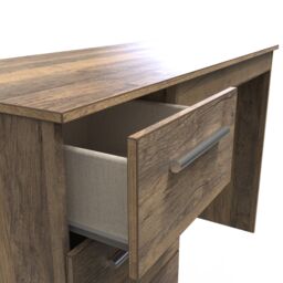Ready Assembled 2 U Trent 3 Drawer Desk (Ready Assembled) in Dark Brown - thumbnail 5