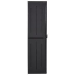 Berkfield Home Garden Storage Cabinet Black 65x45x172 cm PP Rattan - Size: 65 x 45 x 172 cm - thumbnail 3