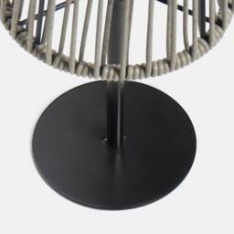 OHS Rattan Solar Table Lamp Cordless Outdoor Garden Light Auto Sensor in Grey - thumbnail 8