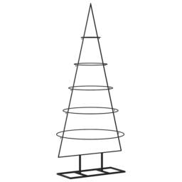 Berkfield Home Metal Christmas Tree for Decoration Black 125 cm - thumbnail 5