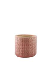 KDMD Hortus Salmon Pink Gosford Pot 11.5cm H x 12.5cm Dia 2 Pack - thumbnail 2