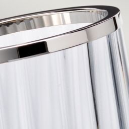 Netlighting Arno Table Lamp Metalwork Polished Nickel Smoked Glass in Grey - thumbnail 3