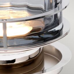 Netlighting Arno Table Lamp Metalwork Polished Nickel Smoked Glass in Grey - thumbnail 5