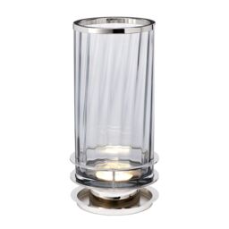Netlighting Arno Table Lamp Metalwork Polished Nickel Smoked Glass in Grey - thumbnail 1