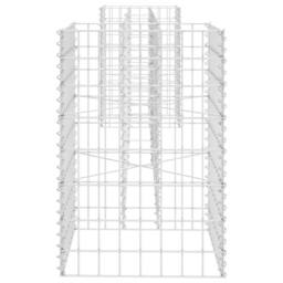 Berkfield Home H-Shaped Gabion Planter Steel Wire 260x40x60 cm in Silver - Size: 260 x 40 x 60 cm - thumbnail 4