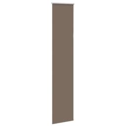 Berkfield Home Roller Blind Blackout Coffee 55x210 cm Fabric Width 50.7 cm Polyester in Brown - thumbnail 1