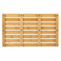 VOGREX BAMBOO BOARD WOODEN NATURAL WOOD BATHROOM RECTANGULAR SHOWER BATH MAT in Brown - thumbnail 5