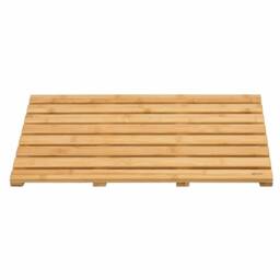 VOGREX BAMBOO BOARD WOODEN NATURAL WOOD BATHROOM RECTANGULAR SHOWER BATH MAT in Brown - thumbnail 1