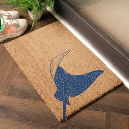 Artsy Mats Sting Ray Doormat (60 x 40cm) in Brown - Size: 40 cm x 60 cm - thumbnail 2